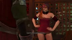 play Gerald di The Witcher ha fortuna in una festa sessuale