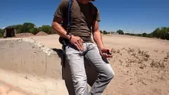 play Vibrator Condom Cumshot: Public Masturbation and Hands-Free Orgasm